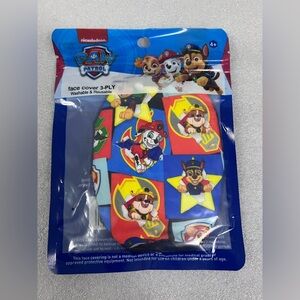 Nickelodeon Paw Patrol 3-Ply Face Cover Mask with Blue and Red Age 4+